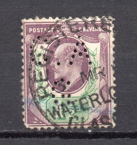 Great britain perfin a g - c.a,