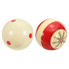 Boule de billard 2-1/4" Lot de 2 AAA Pro Cup Standard points rouges blanc