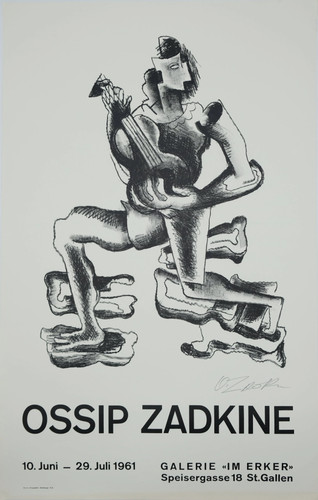 Ossip zadkine le guitariste - le,