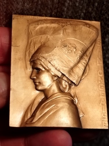 Médaille plaque bronze par - bronze,