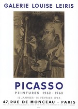 PICASSO  -  1964  -  Lithographie Originale - Galerie Louise Leiris -  CW #231