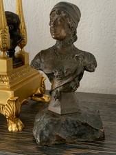 Buste femme bronze - de, en