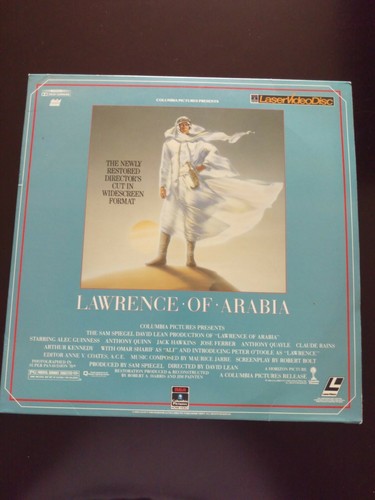Lawrence arabia laserdisc - lawrence, of