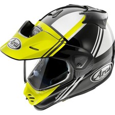 Casque de Moto Arai M Tour-X5 Cosmic - Enduro Avec Viseur Fluogelb-Weiß-Schwarz