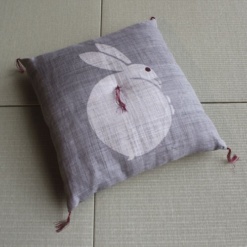 Coussin zabuton lin fait - zabuton,