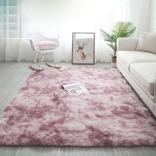 Tapis salon shaggy - salon, rose