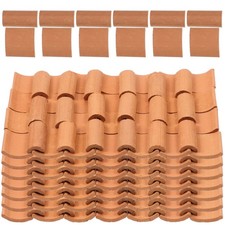  120 Pcs Tuiles Pour Toiture Miniature Décoration De Maison Micro-paysage