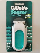 GILLETTE SENSOR Pour Elle Pack Rasoir à Cartouches + 2 Lames FEMME Women excel *
