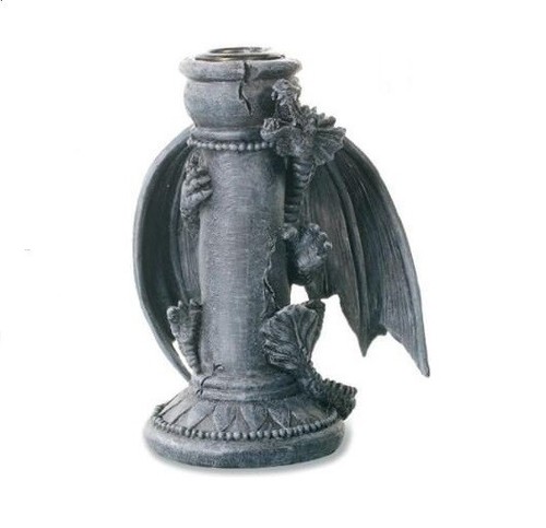 Bougeoir colonne gothique