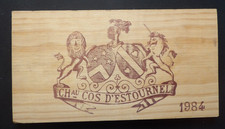 Estampe , façade de caisse vins château COS D'ESTOURNEL 1984  ref 102