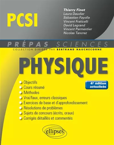 Physique pcsi 4e édition - pcsi,