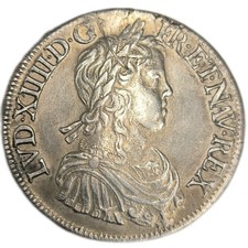 Louis XIV, écu à la mèche
