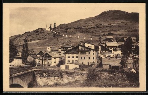 Cpa abriès route des alpes - route,