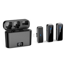 Micro-Cravate Sans Fil  Microphone-Cravate Portable Écran LCD D'Enregistrem6041