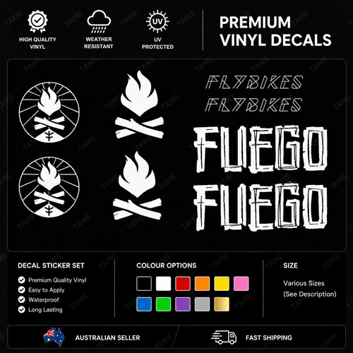 Flybikes fuego fly decal vinyl - fuego,