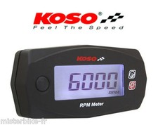 Mini compte tour universel KOSO 4 meter RPM scooter moto Motorcycle ATV Quad