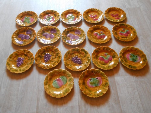 Assiettes barbotine - 17,