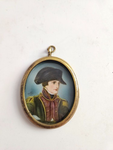Ancien portrait miniature - ancien,