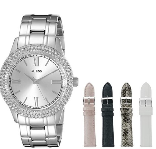 Guess 5pc set silver tone - set,