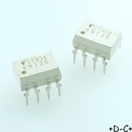 6n136 optocoupleur dip - 6n136, dip-8