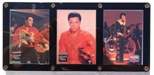 Vintage 1990's The River Group Elvis Presley 3 Trading Card Framed In Case (3)
