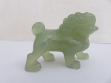 CHINE CHIEN DE FÔ EN JADE JADEITE NEPHRITE SCULPTE CHINESE DOG FÔ