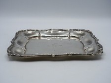 PLATEAU SERVICE CARRE ARGENT MASSIF STERLING CREST FRANGAS NON FLECTES BARRETT