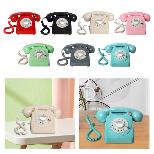 Téléphone vintage cadran - téléphone, à