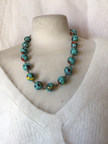 Collier ancien verre murano - verre,