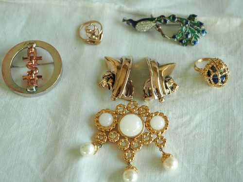 Lot bijoux vintage - lot, signes