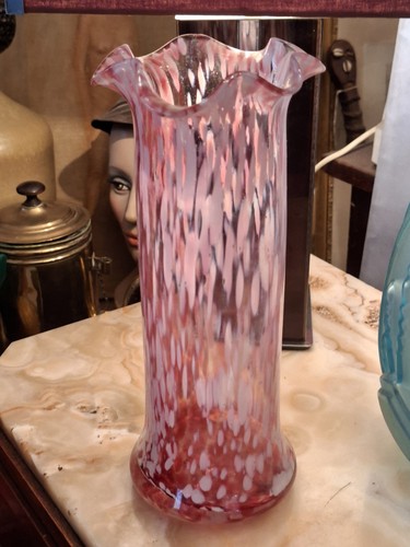 Clichy vase verre moucheté - vase,