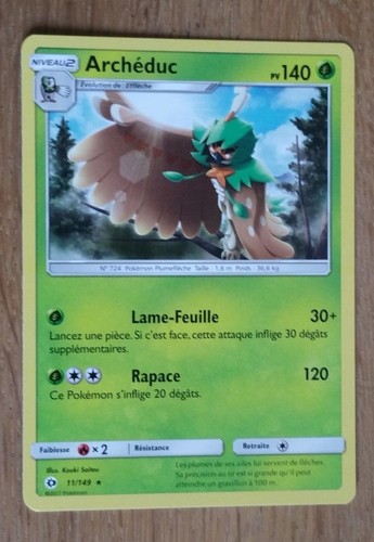 Carte pokemon archeduc 140 - archeduc, pv