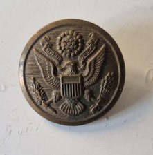 Bouton ancien US military button eagle waterbury uniforme WW2 Militaria 