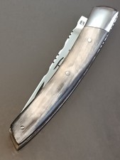 COUTEAU LE THIERS PAR CHEVALERIAS, manche CORNE, guilloché