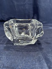 ANCIEN CENDRIER CRISTAL DAUM FRANCE SIGNE
