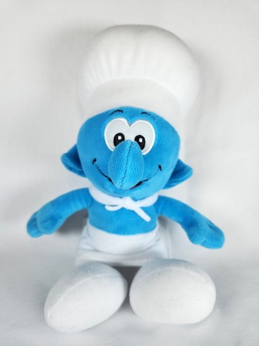 Peluche schtroumpf cuisinier - peluche,