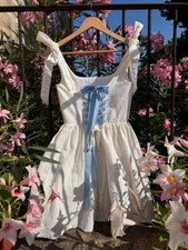 Robe corset blanche en lin