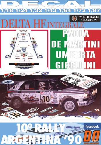 Decal lancia delta integrale - decal,