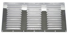 Grille Aération Rectangulaire 358 x 184 mm inox A2