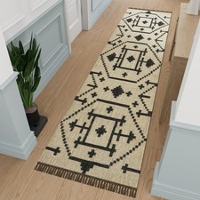 Main Tissé Tapis Jute Chemin