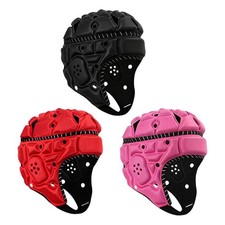 Casque Rugby Adulte avec Coque Souple Ajustable Casque Protecteur Absorbant Les