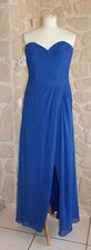 Robe cocktail bleu royal