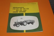 (221A) John Deere Livret entretien Remorques FD 20 - 30 - 40- 50 - 60 - 80 - 100