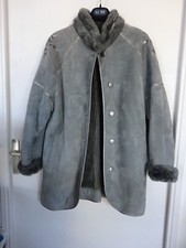 Veste Manteau gris en Cuir
