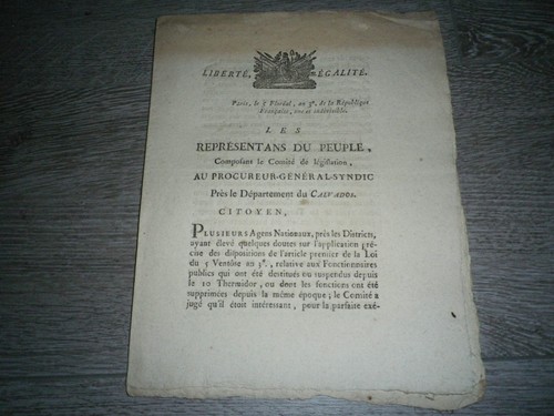 Revolution calvados 1795 - calvados,