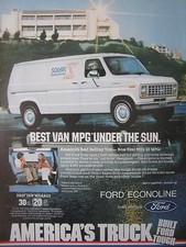 11/1982 PUB FORD ECONOLINE VAN ORIGINAL AD