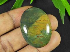 Cabochon pierre de sang rouge naturelle de forme ovale cabochon pierre précie...