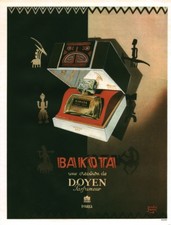 Publicité ancienne parfum Bakota création Doyen 1946 issue magazine 