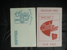 lot anciens buvards  publicitaires café Moulu BIEC