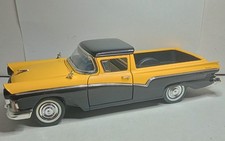 ROAD SIGNATURE 1/18 FORD RANCHERO PICK-UP JAUNE/NOIR BON ETAT SANS BOITE gé C5
